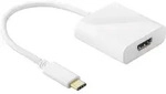 USB-C-Adapter HDMI, wei&szlig; USB-C-Stecker > HDMI-Buchse (Typ A)