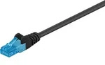 Goobay CAT 6A Patchkabel, U/UTP, Schwarz