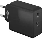 Goobay Dual-USB-CTM PD Schnellladeger&auml;t (36 W) schwarz - Ladeadapter mit 2x