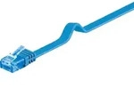 Goobay CAT 6A Flach-Patchkabel, U/UTP, Blau