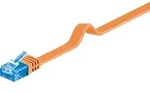 Goobay CAT 6A Flach-Patchkabel, U/UTP, Orange