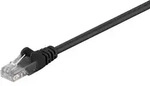 Goobay CAT 5e Patchkabel, U/UTP, Schwarz