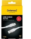 Intenso USB-Kabel &bdquo;A315C&ldquo; &ndash; USB-A zu USB-C, 1,5 m, 60 W, Wei&szlig;