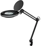 Goobay LED-Klemm-Lupenleuchte, 8 W, schwarz - 650 lm, 127 mm Glaslinse, 1,75-fache