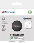 Verbatim Tracker, My Finder Coin, MYFC-01B, schwarz Bluetooth, f&uuml;r Apple Find My