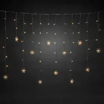 LED Lichtervorhang mit Schneeflocken 60 ww LED 4049-103