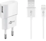 Goobay Apple Lightning Ladeset 1 A - Netzteil mit Apple Lightning Kabel 1m (wei&szlig;)