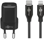 Goobay Lightning/USB-CTM PD-Ladeset nano (20 W) - USB-CTM-Netzteil 20 W inklusive