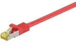 Goobay RJ45 Patchkabel CAT 6A S/FTP (PiMF), 500 MHz mit CAT 7 Rohkabel, Rot