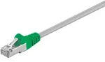 Goobay CAT 5e, F/UTP Cross-Patchkabel, Grau, Gr&uuml;n