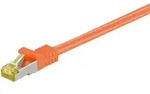 Goobay RJ45 Patchkabel CAT 6A S/FTP (PiMF), 500 MHz mit CAT 7 Rohkabel, Orange