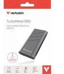 Verbatim SSD 2TB, USB 4.0, Typ-C, TurboMetal, Metall (R) 3700MB/s, (W) 3600MB/s,
