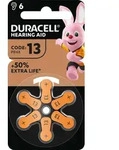 Duracell Batterie Zinc Air, 13, 1.4V Easy Tab, Retail Blister (6-Pack)