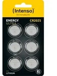 Intenso Batterie Lithium, Knopfzelle, CR2025, 3 Volt &ndash; Energy Ultra (6er Pack)