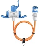 Goobay CEE-Adapterleitung, CEE-Stecker auf 1x CEE-Kupplung und 2x