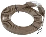 Goobay CAT 6 Flach-Patchkabel, U/UTP, Dunkelbraun