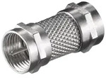 Goobay F-Verbinder: F-Stecker > F-Stecker - Adapter-Stecker aus Zink