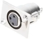 Goobay Mikrofon-Einbaubuchse, XLR-Buchse (3-Pin) - XLR-Einbaubuchsen (3-polig,