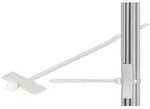 Goobay Kabelbinder mit Beschriftungsfeld - Beschriftungsfeld 2,5 cm lang und 8 mm