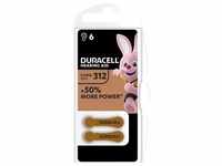 Duracell Batterie Zinc Air, 312, 1.4V Easy Tab, Retail Blister (6-Pack)