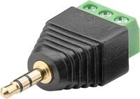 Goobay Terminal Block 3-pin > Klinke 3,5 mm Stecker (3-Pin, stereo) -