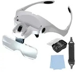 LED-Brille mit Lupe und 5 austauschbaren Dioptrien, ideal auch f&uuml;r...