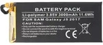 Akku passend f&uuml;r Samsung Galaxy J5 2017, Li-Polymer, 3,85V, 3000mAh, 11,6Wh,