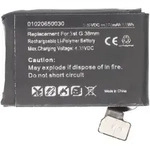 Akku passend f&uuml;r Apple Watch 3 38mm, Li-Polymer, 3,82V, 270mAh, 1,0Wh,...