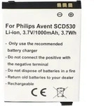 Akku passend f&uuml;r Philips Avent SCD530, Li-Ion, 3,7V, 1000mAh, 3,7Wh