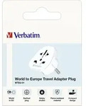 Verbatim Steckdosenadapter, Universal Travel, WTEU-01 100-250V, 50/60Hz, weiss,