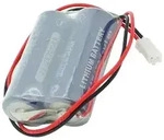 Batterie passend f&uuml;r die Maxell 2CR17450 Lithium Batterie mit Kabel und...