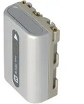 AccuCell Akku passend f&uuml;r Sony NP-FM50, Sony NP-FM51 Akku Silber