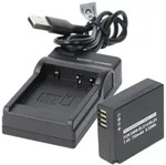 Akku und Ladeger&auml;t Powerset kompatibel f&uuml;r Panasonic DMW-BLG10, DMW-BLE9,...