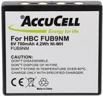 AccuCell Akku passend f&uuml;r HBC FUB9NM, BA209000, 209060, BA209061, BA209062