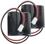 2 St&uuml;ck Ersatzbatterie passend f&uuml;r ABUS FU2986, FU8220, FU8222, Secvest kompatibel