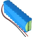 Akkupack NiMH 24V 1100mAh F2x10 WP1100AA mit 200mm Kabel 0,75mm2 Abmessungen...