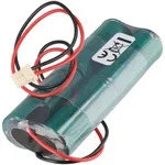 Notleuchtenakku NiMH 4,8V 1720mAh L2x2 4/5A mit Kabel und Stecker ersetzt...