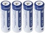 4x AA 1,5V 3300mWh typisch 2000mAh Lithium Ionen Akku wiederaufladbar 1.5V nur...