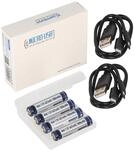 4 St&uuml;ck Keeppower AAA 1,5V 1000mWh Lithium Ionen Akku, Micro, AAA, LR03, mit