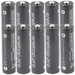 10 Panasonic eneloop Pro NiMH Akku, AA Mignon, 2500mAh mit extrastarker...