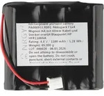 Akkupack NiMH 4,8V 1100mAh F1x4 Mignon AA mit 60mm Kabel und Stecker ersetzt