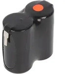 Notleuchtenakku NiMH 2,4V 3000mAh F1x2 Sub-C mit Faston-Anschluss seitlich,...