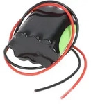 Notleuchtenakku NiMH 12V 800mAh mit 300mm Kabel ersetzt RPower 20109 LEX, 44,2 x