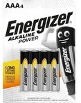 Energizer Batterie Alkaline, Micro, AAA, LR03, 1.5V Alkaline Power, Retail Blister