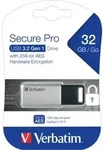 Verbatim USB 3.0 Stick 32GB, Secure Pro, Silber (R) 100MB/s, (W) 35MB/s, AES 256-Bit,