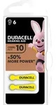 Duracell Batterie Zinc Air, 10, 1.4V Easy Tab, Retail Blister (6-Pack)