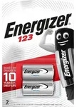 Energizer Batterie Lithium, CR123, 3V Photo, Retail Blister (2-Pack)