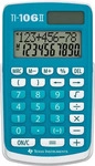 Texas Instruments TI 106 II Schulrechner, 2-zeilig, Solar, blau