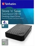 Verbatim Festplatte 4TB, USB 3.0, 8.89cm (3.5''), schwarz Store ́n ́Save, Software