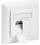 Goobay CAT-6-Unterputzdose (UP) - 2x RJ45-Anschl&uuml;sse, geschirmt, Klemmleiste f&uuml;r